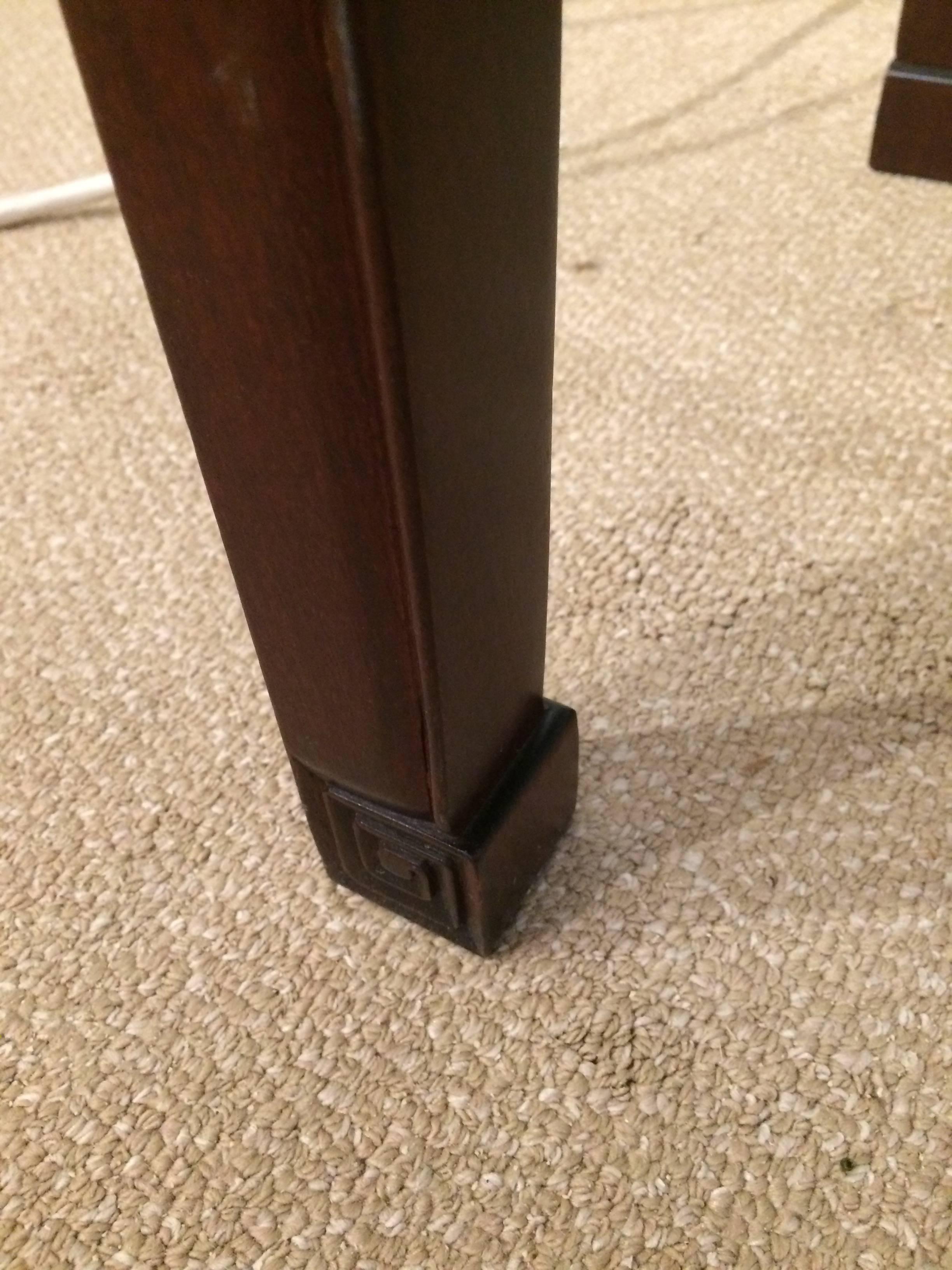 Elegant Traditional Pair of Mahogany End Tables 4