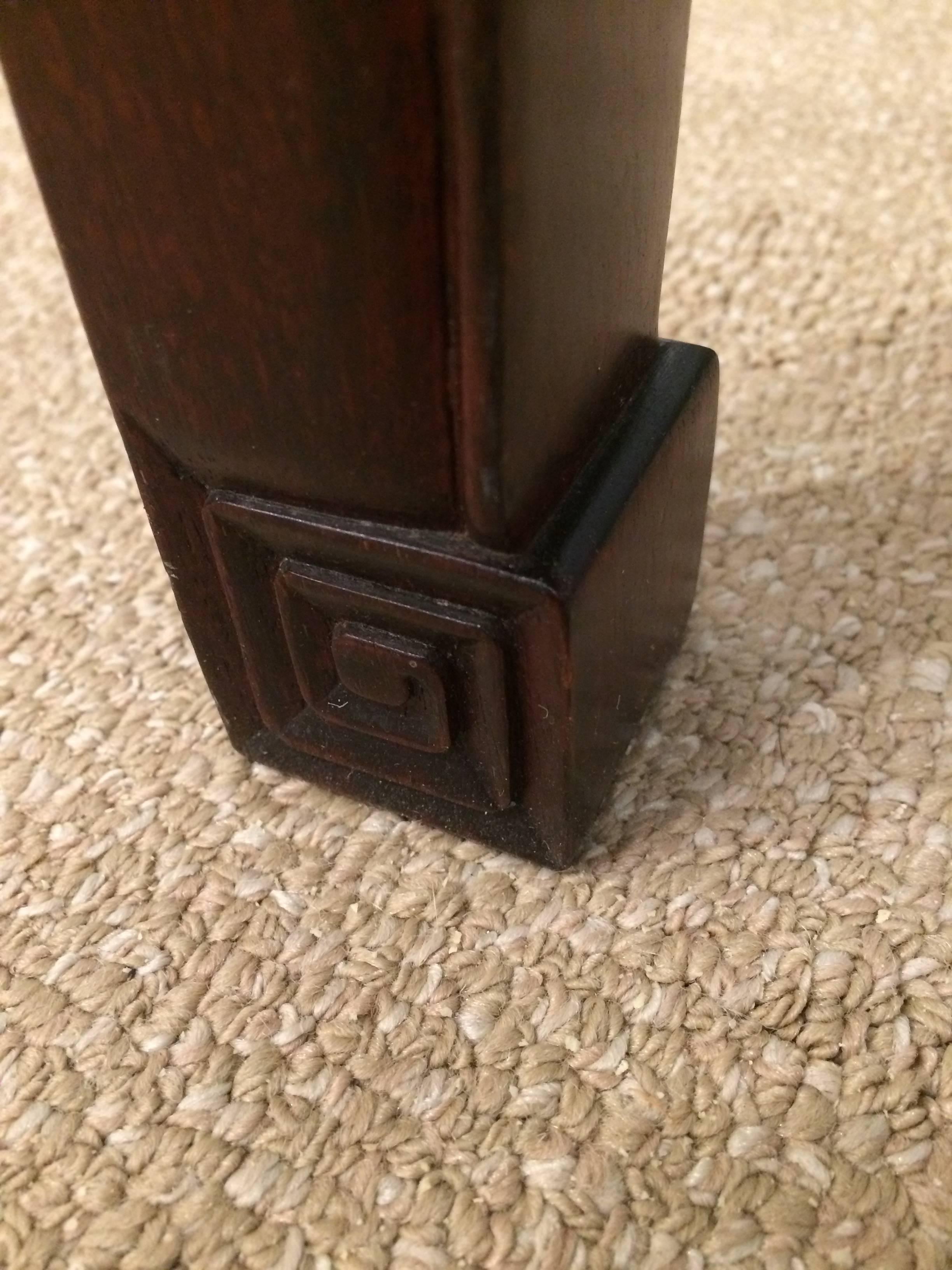 Elegant Traditional Pair of Mahogany End Tables 3