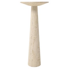 Elegant travertine Console Table by P. A. Giusti & E. Di Rosa for Up & Up