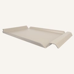 Elegant Tray in Regenerated Leather BENNY - 56 x 33 x 5 h