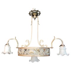 Elegant Turn of the Century French POOL Table Light