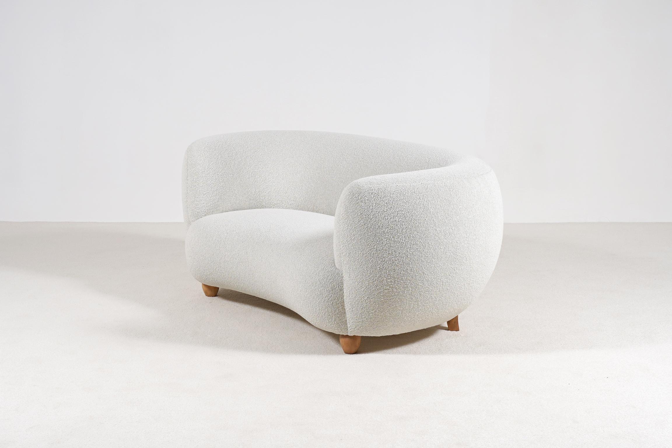 boucle two seater