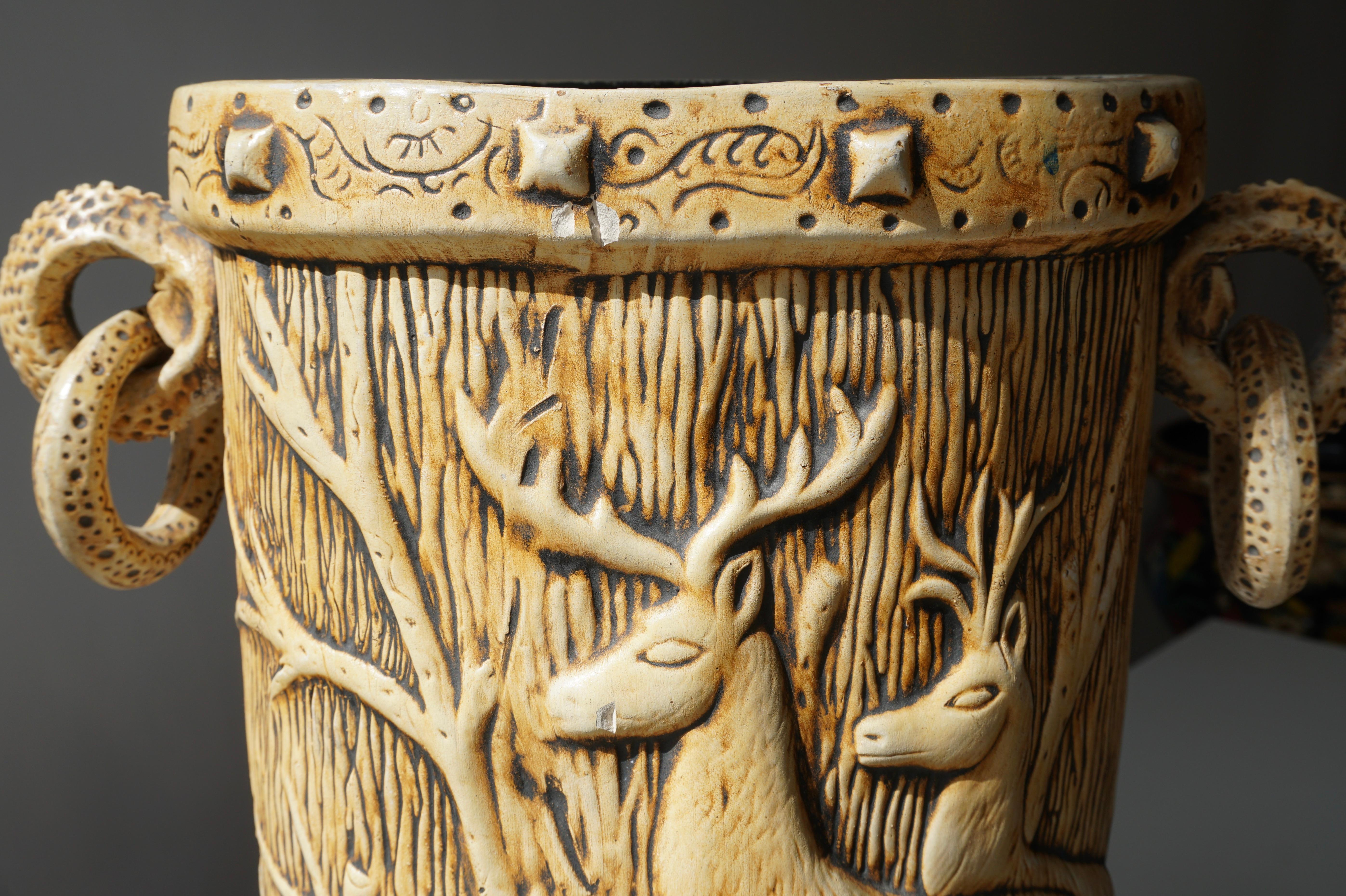 Elegant Vase with Deer Motifs, 1950s 7