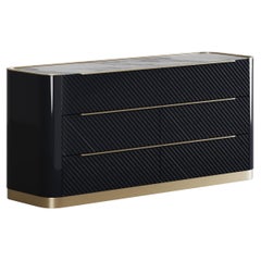 Elegant Velara Dresser With Textured Drawers