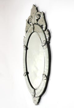 Elegant Venetian Oval Mirror 43" height x 26" width