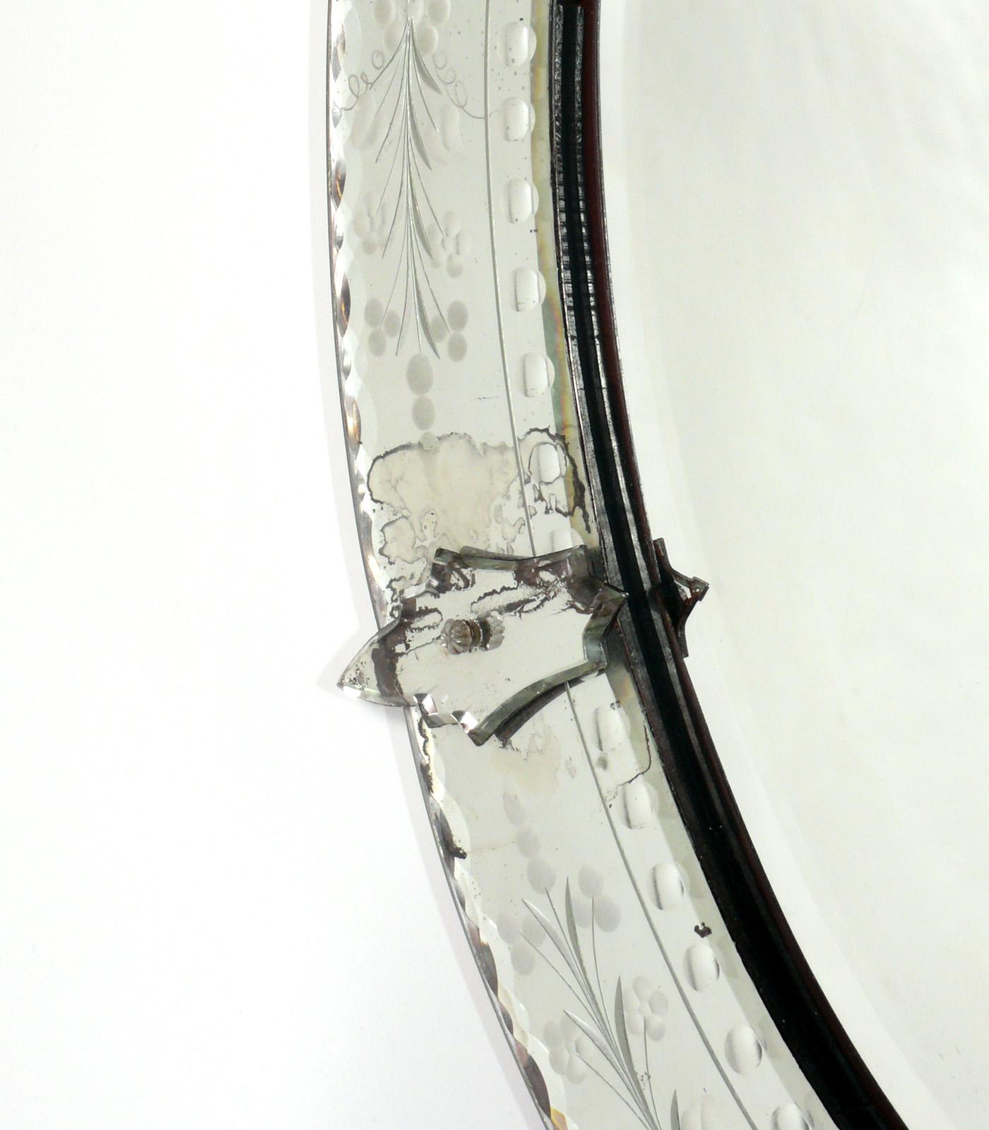 Italian Elegant Venetian Oval Mirror 43