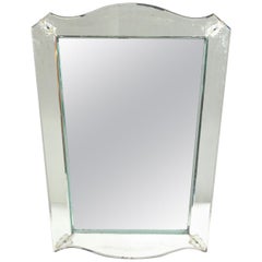 Elegante specchio veneziano Shadowbox, anni '40 circa