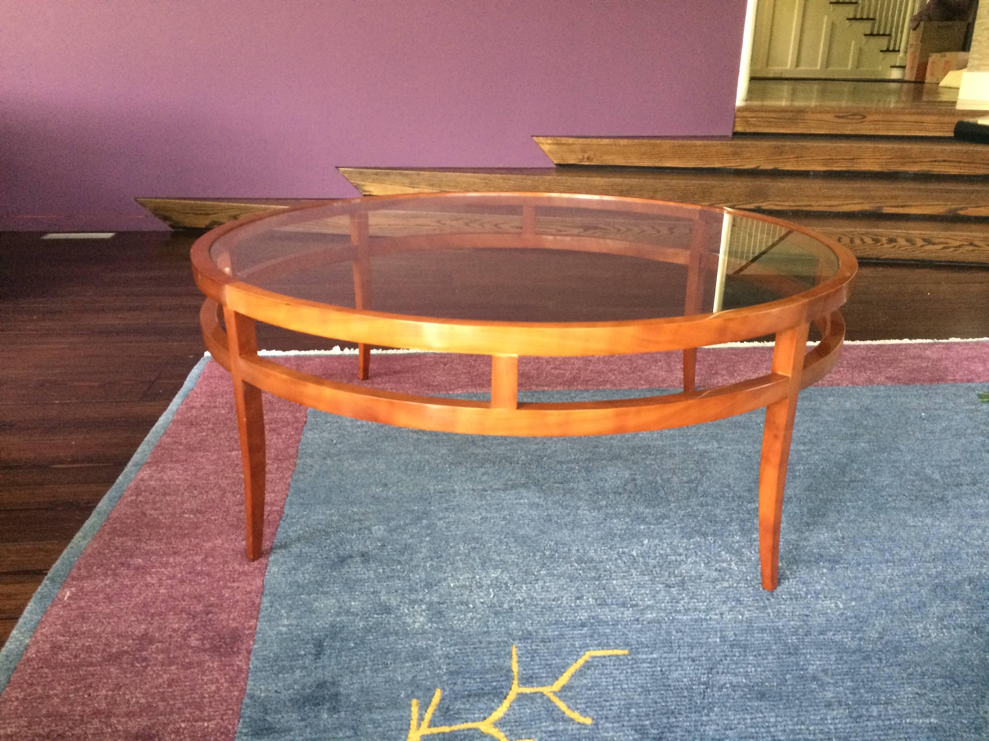 winslow round drum coffee table