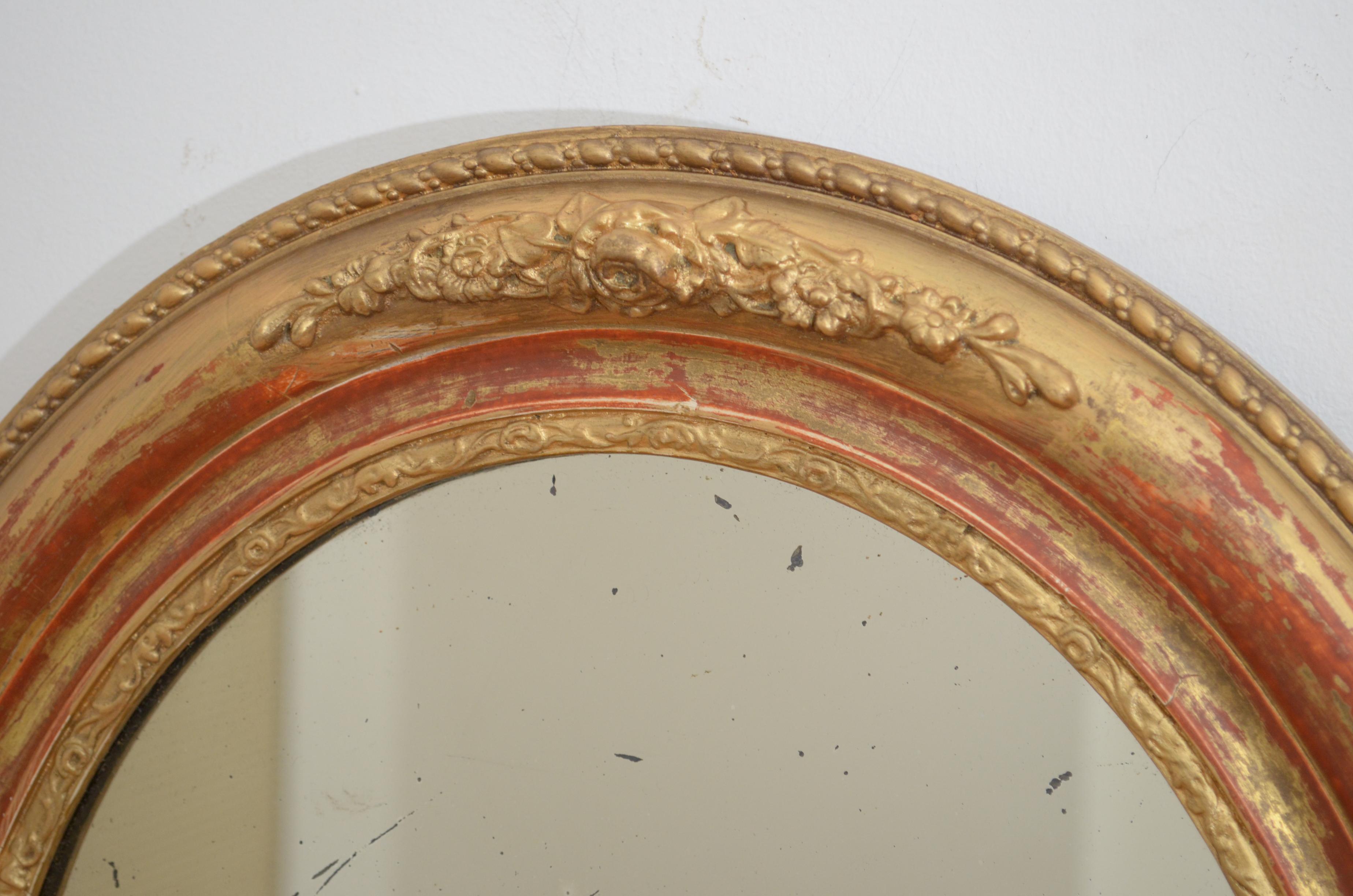 Elegant Victorian Giltwood Wall Mirror 2