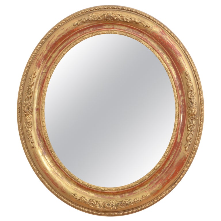 Elegant Victorian Giltwood Wall Mirror For Sale at 1stDibs