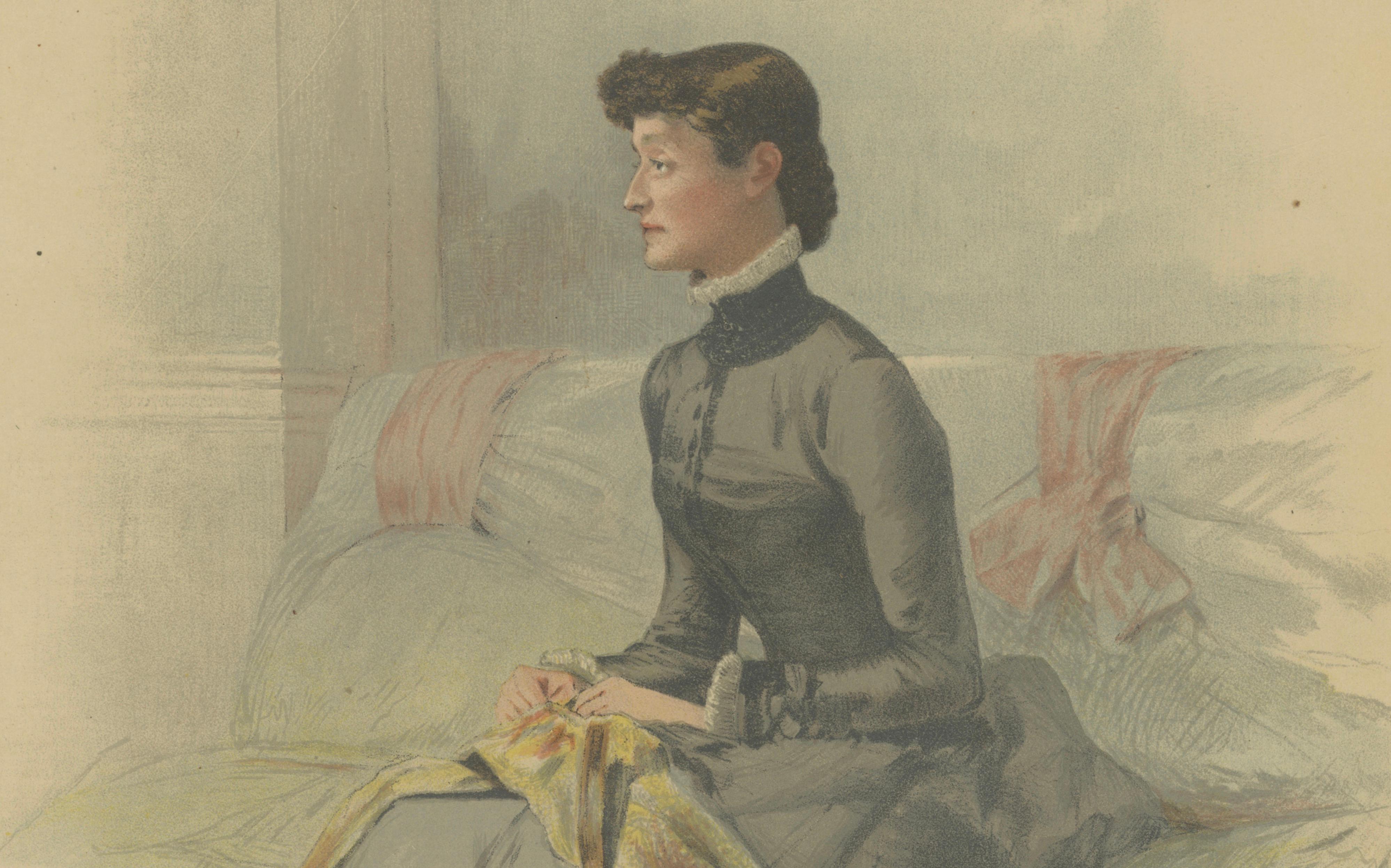 Elegant Victorian Lady Portrait – Vanity Fair Marchioness of Waterford 1883
