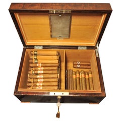 Zigarren- Humidor-Kasten aus viktorianischem Mahagoni von HL Savory Ltd London Bond Street