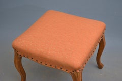 Elegant Victorian Stool in Walnut