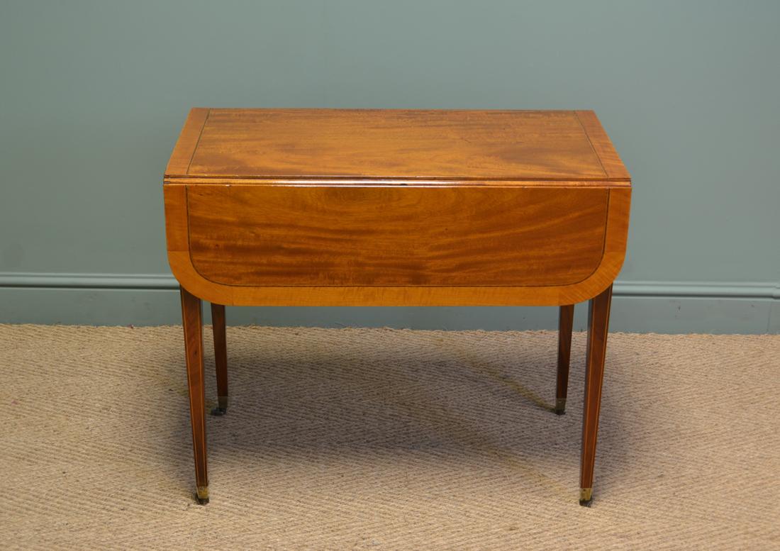 Elegant Victorian walnut antique drop-leaf table

In the Sheraton Design, this elegant Victorian walnut antique drop-leaf table is truly versatile, it may be used as a side or even a dining table and dates from circa 1880. It has a beautifully