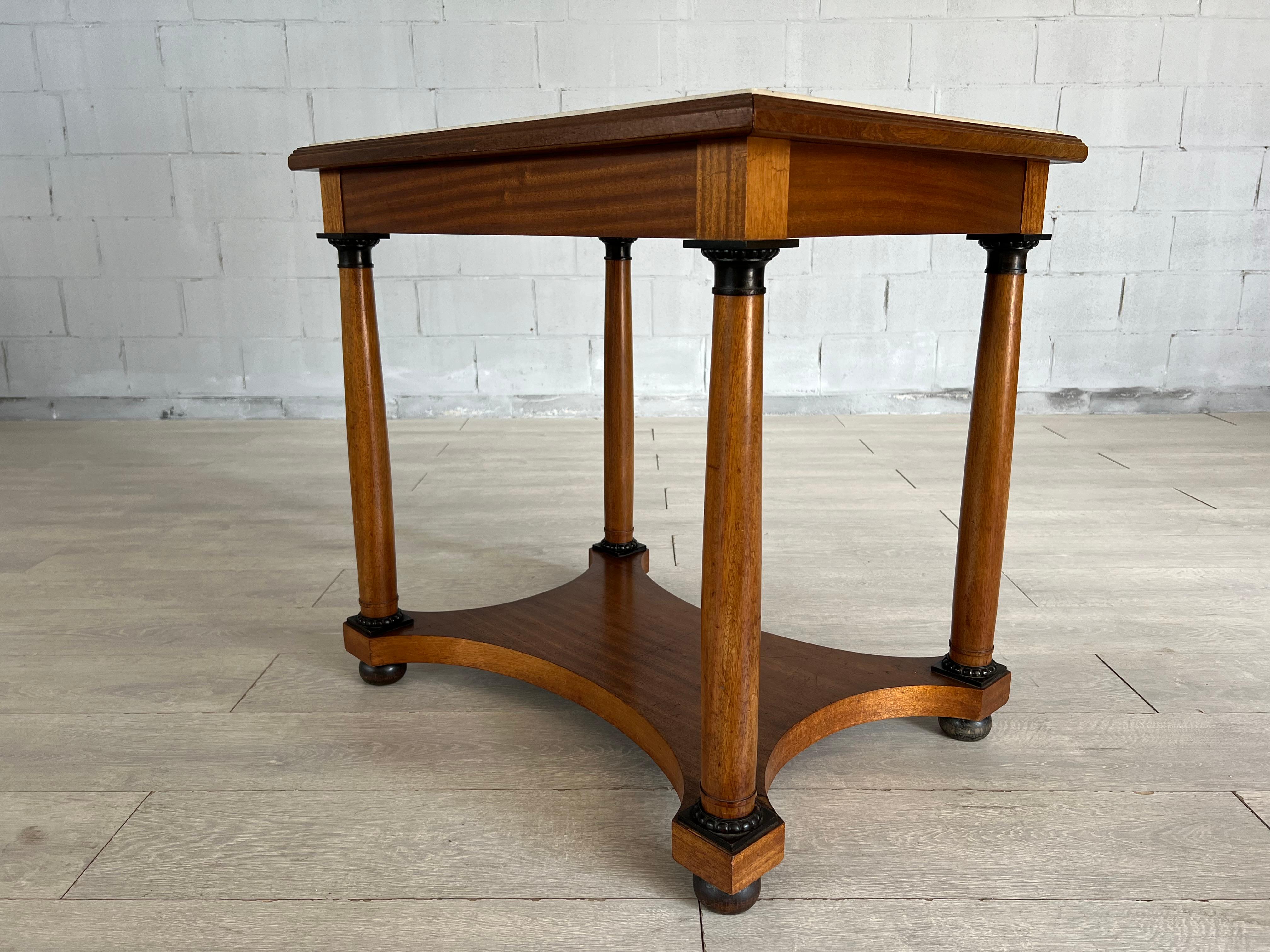 20th Century Elegant Vintage Art Deco Biedermeier Accent Console Table or Lady Desk For Sale