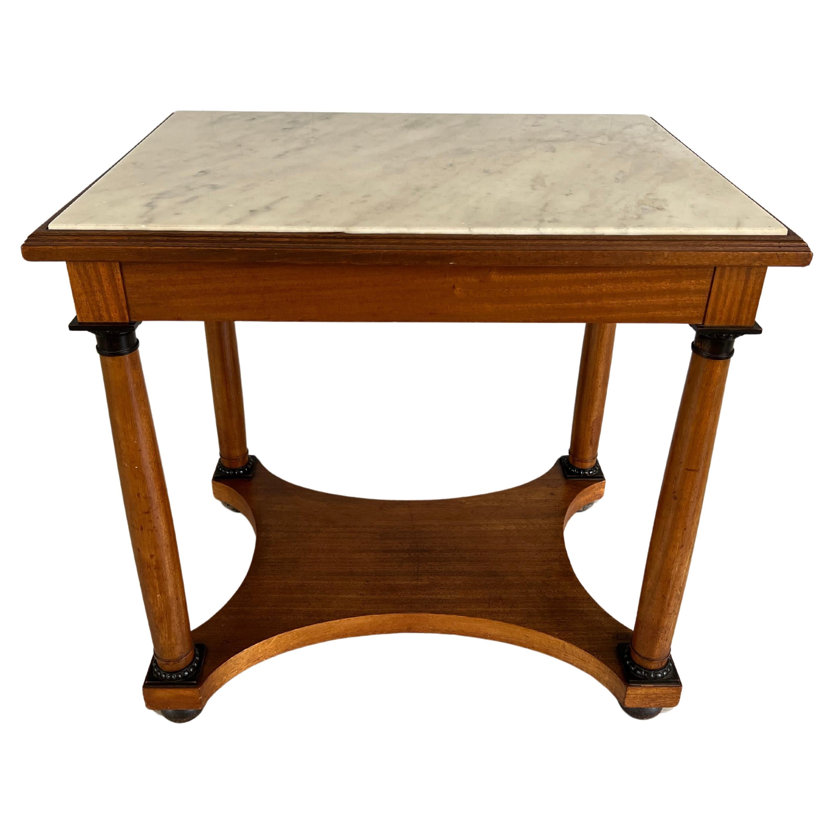 Elegant Vintage Art Deco Biedermeier Accent Console Table or Lady Desk For Sale
