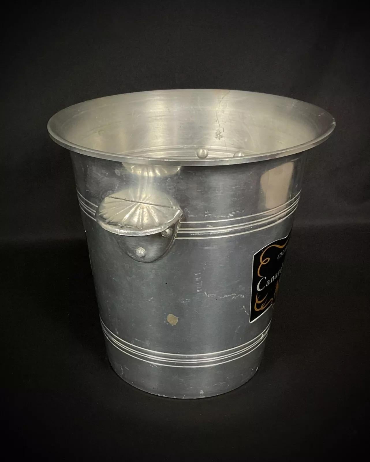 Aluminium Seau à glace à champagne Elegance Vintage Canard-Duchêne, aluminium - 2Y367 en vente