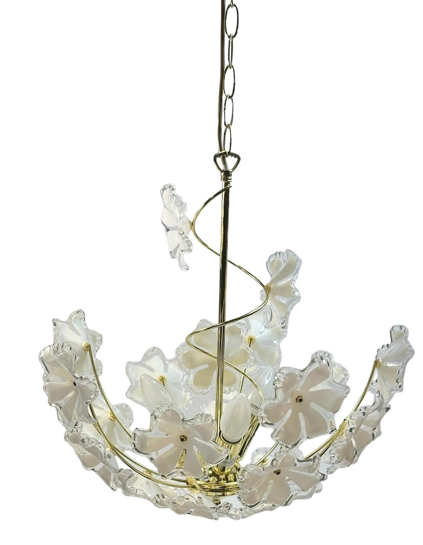 white flower chandelier