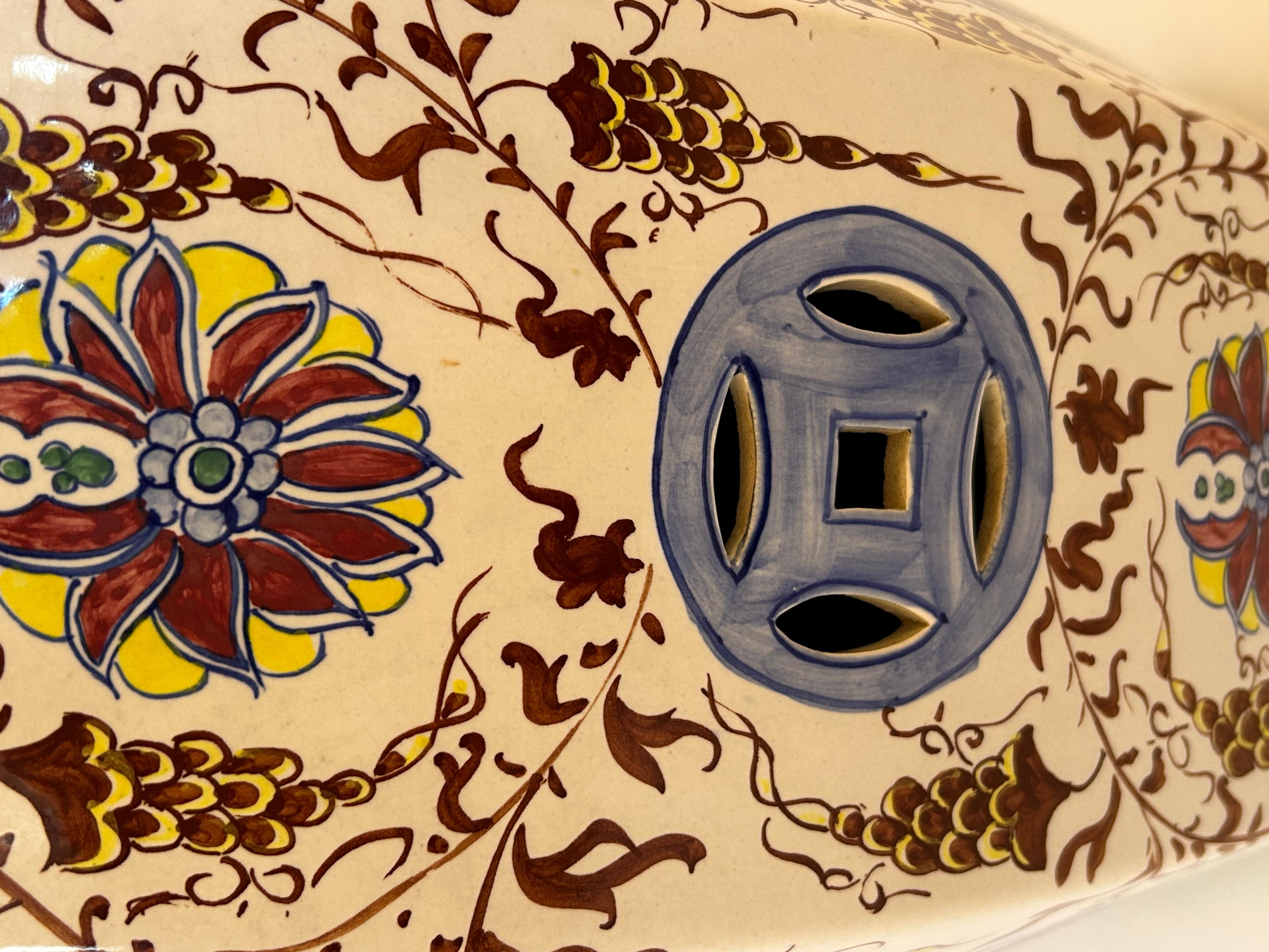 Elegant Vintage Chinesisch Garten Hocker im Zustand „Gut“ im Angebot in Hopewell, NJ