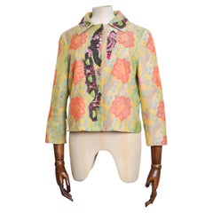 Elegante Vintage Christian Lacroix Couture kastenförmige Boucle-Jacke in Kurzform
