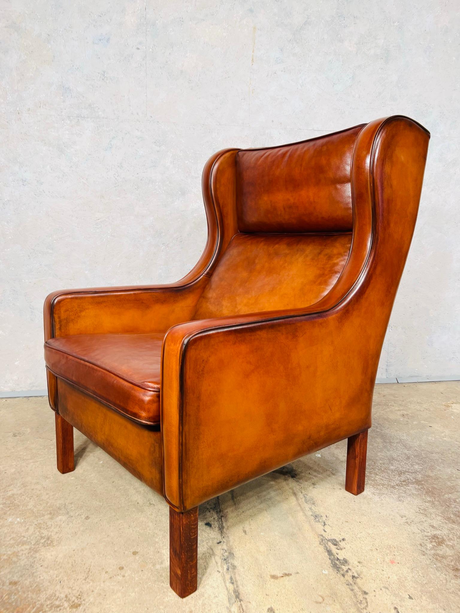 fauteuil danois cuir