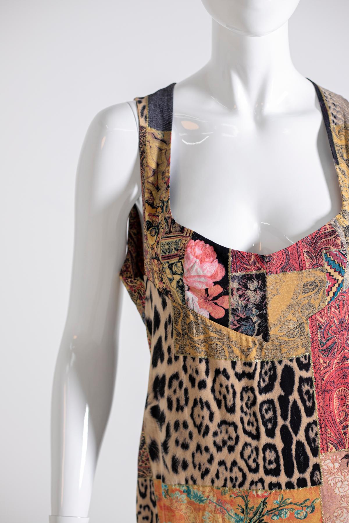 Roberto Cavalli Elegant Vintage Distinctive Dress In Good Condition In Milano, IT