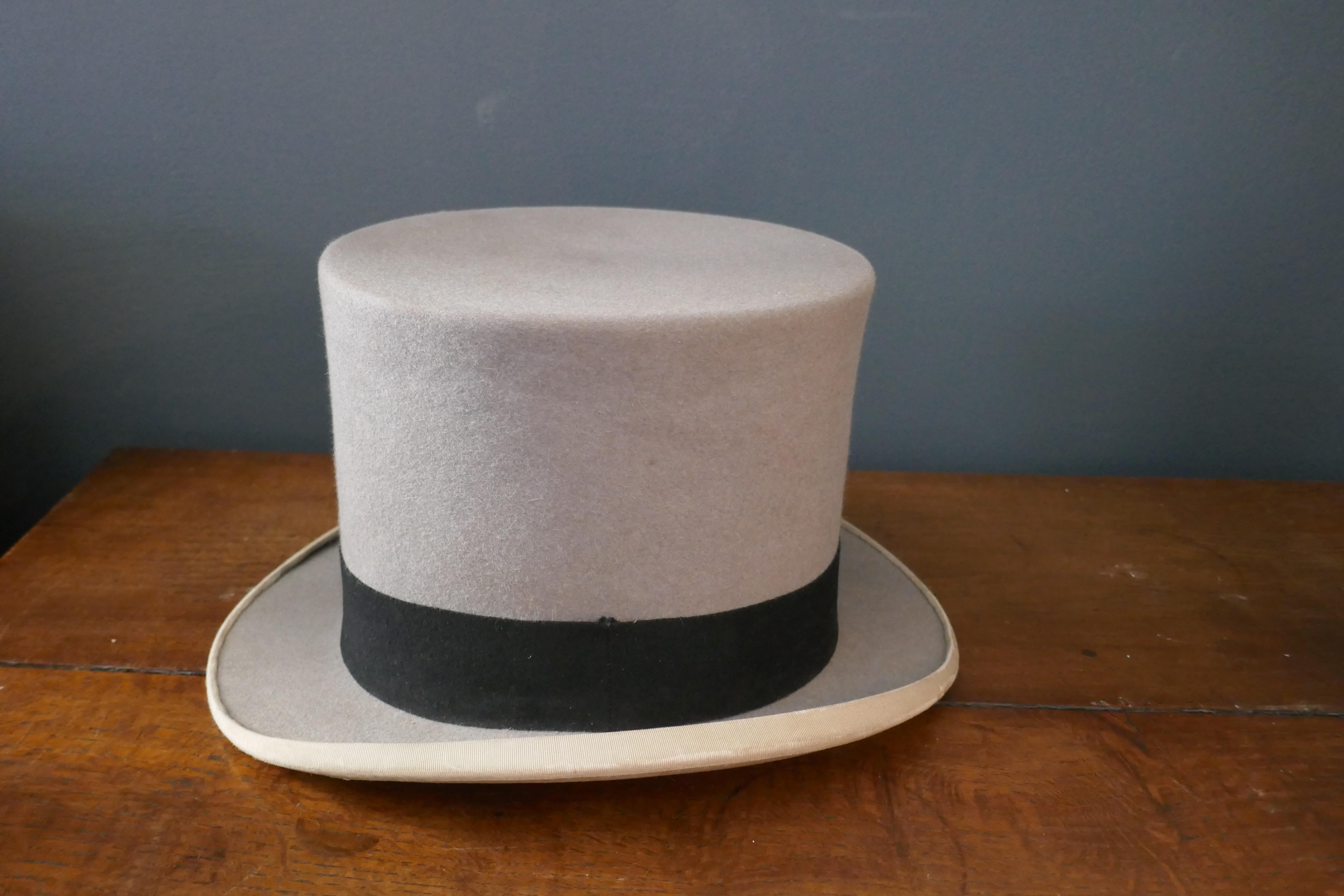 grey top hat