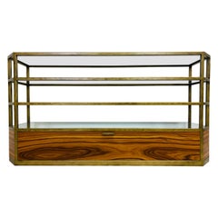Elegant vintage Italian shelving console Elegant vintage Italian shelving console