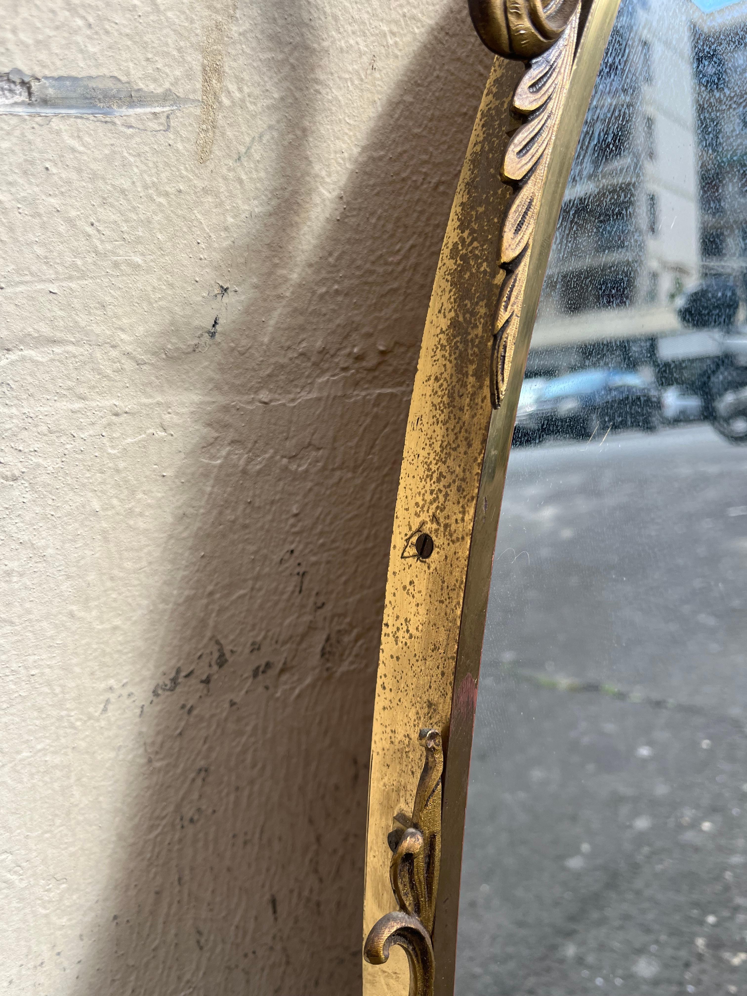 Elegant vintage mirror in baroque style in vendita 3
