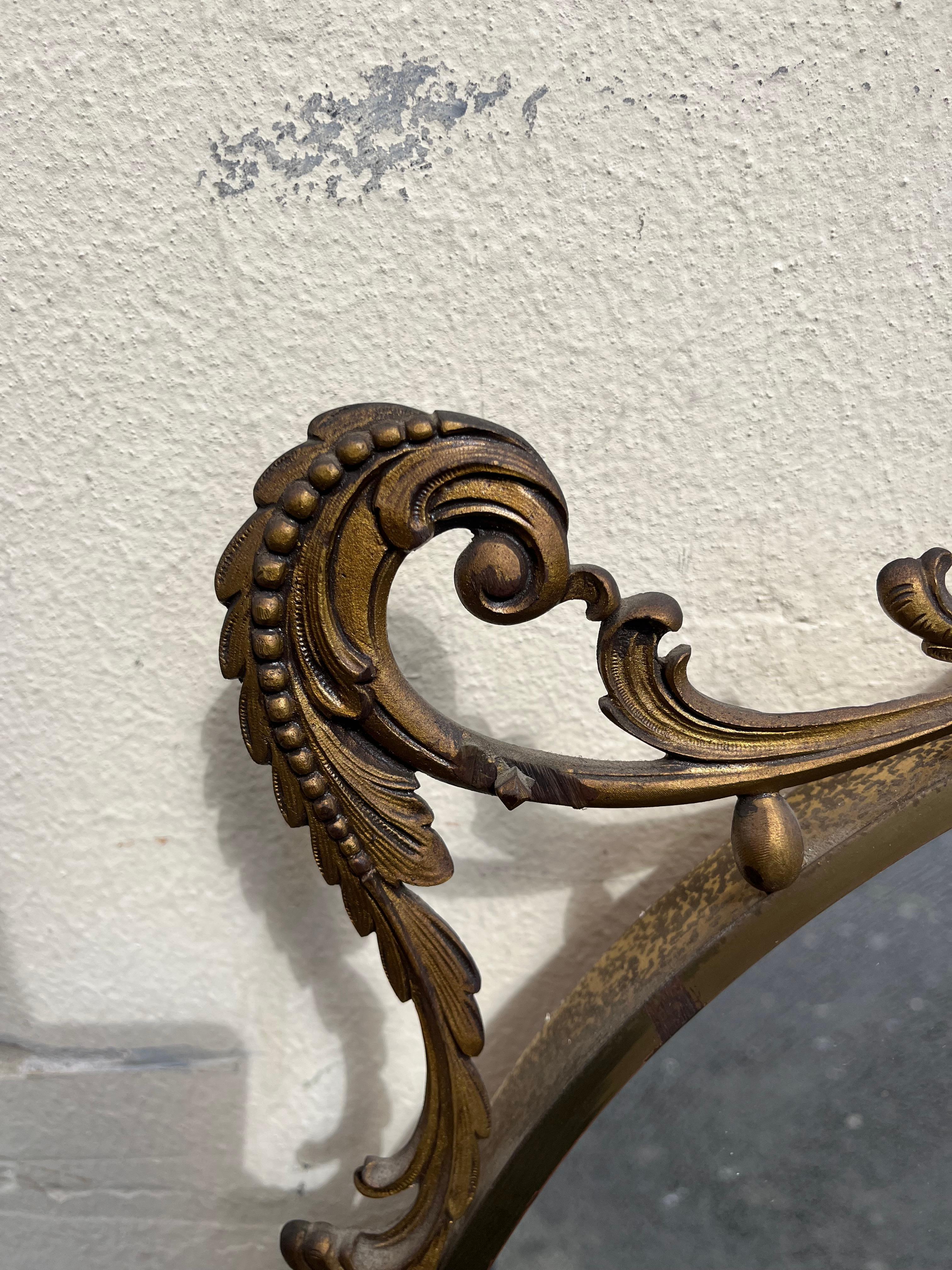 Elegant vintage mirror in baroque style in vendita 7