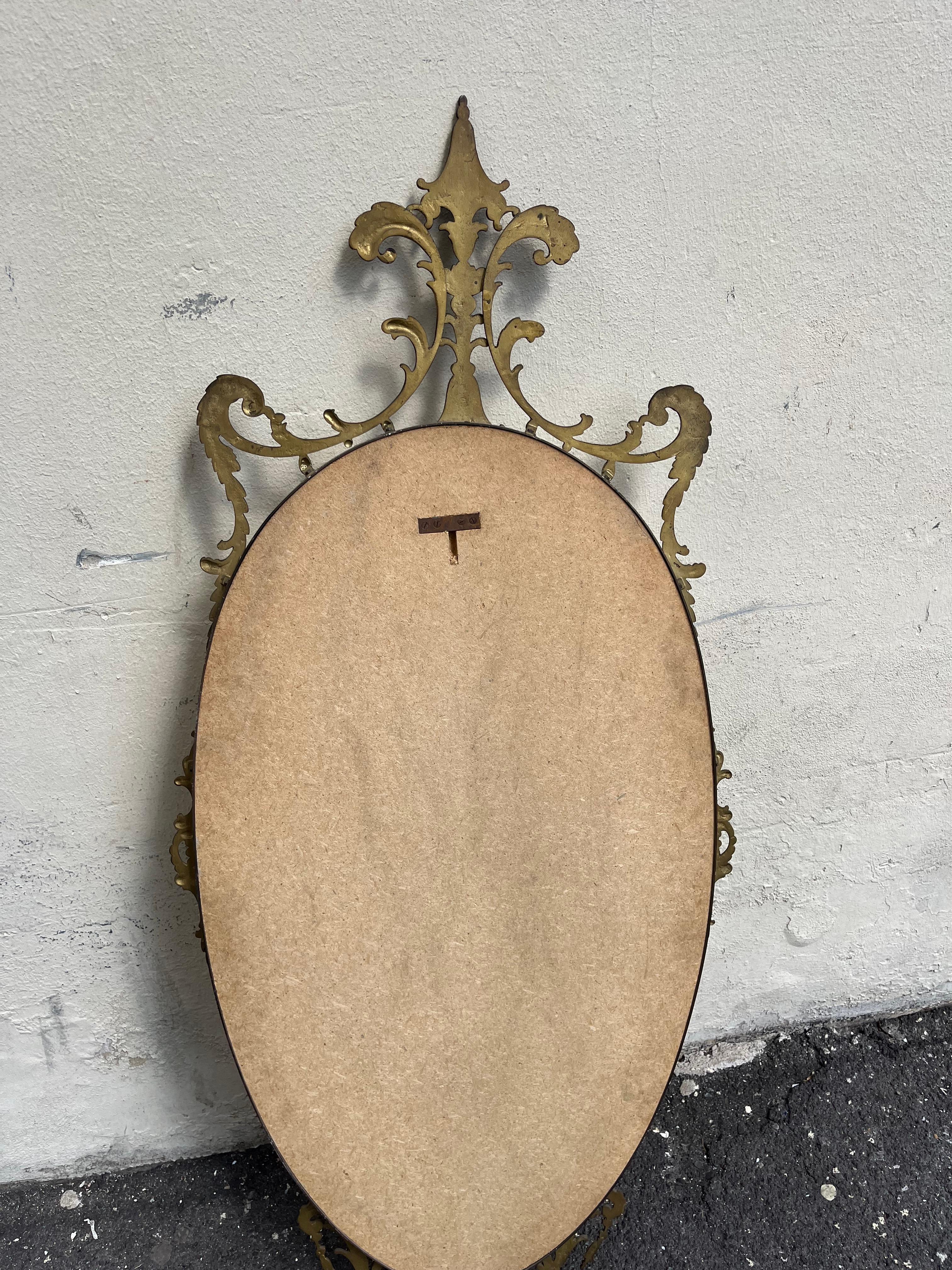 Elegant vintage mirror in baroque style in vendita 8