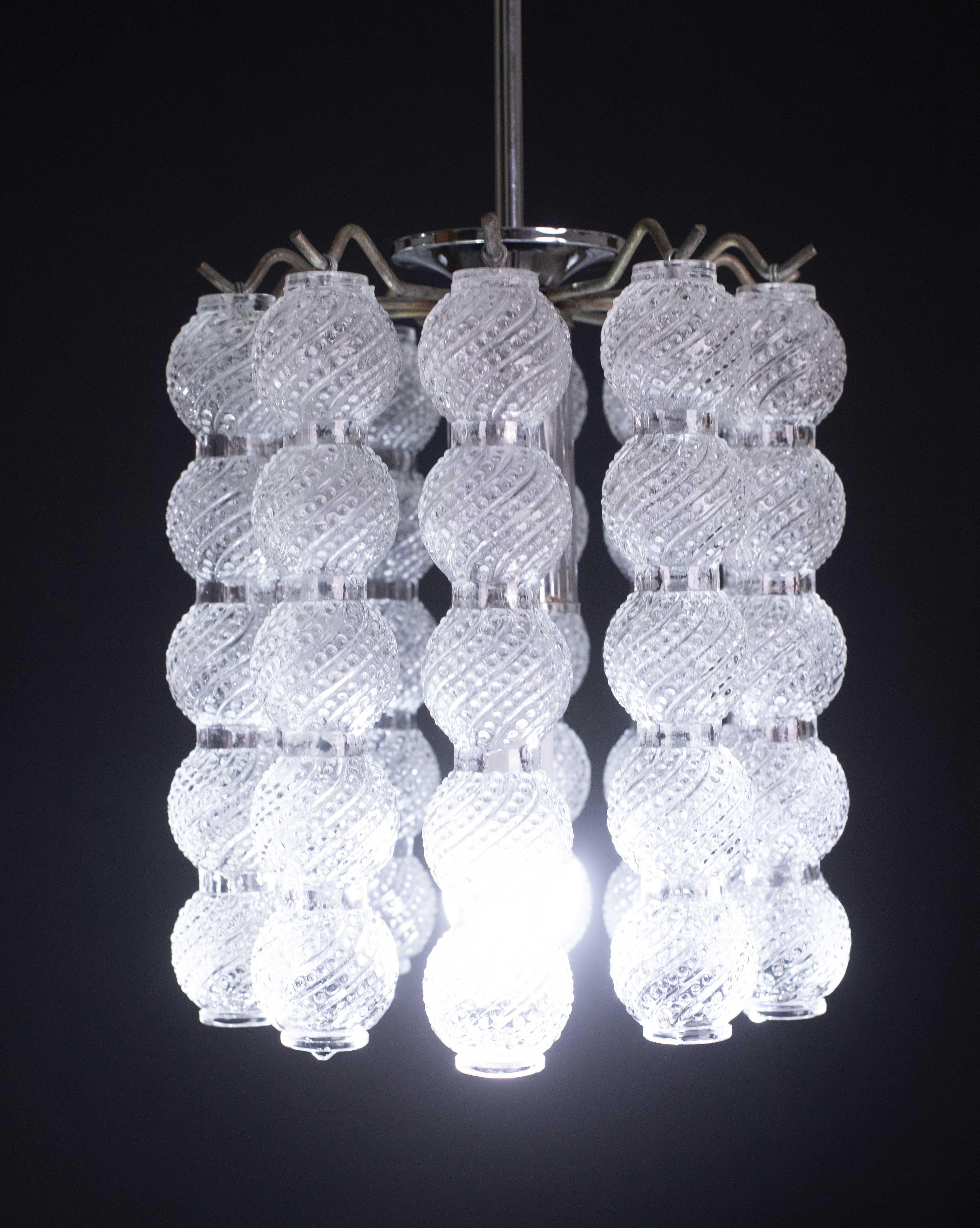 Fin du 20e siècle Lustre de Murano élégant, 1970 en vente
