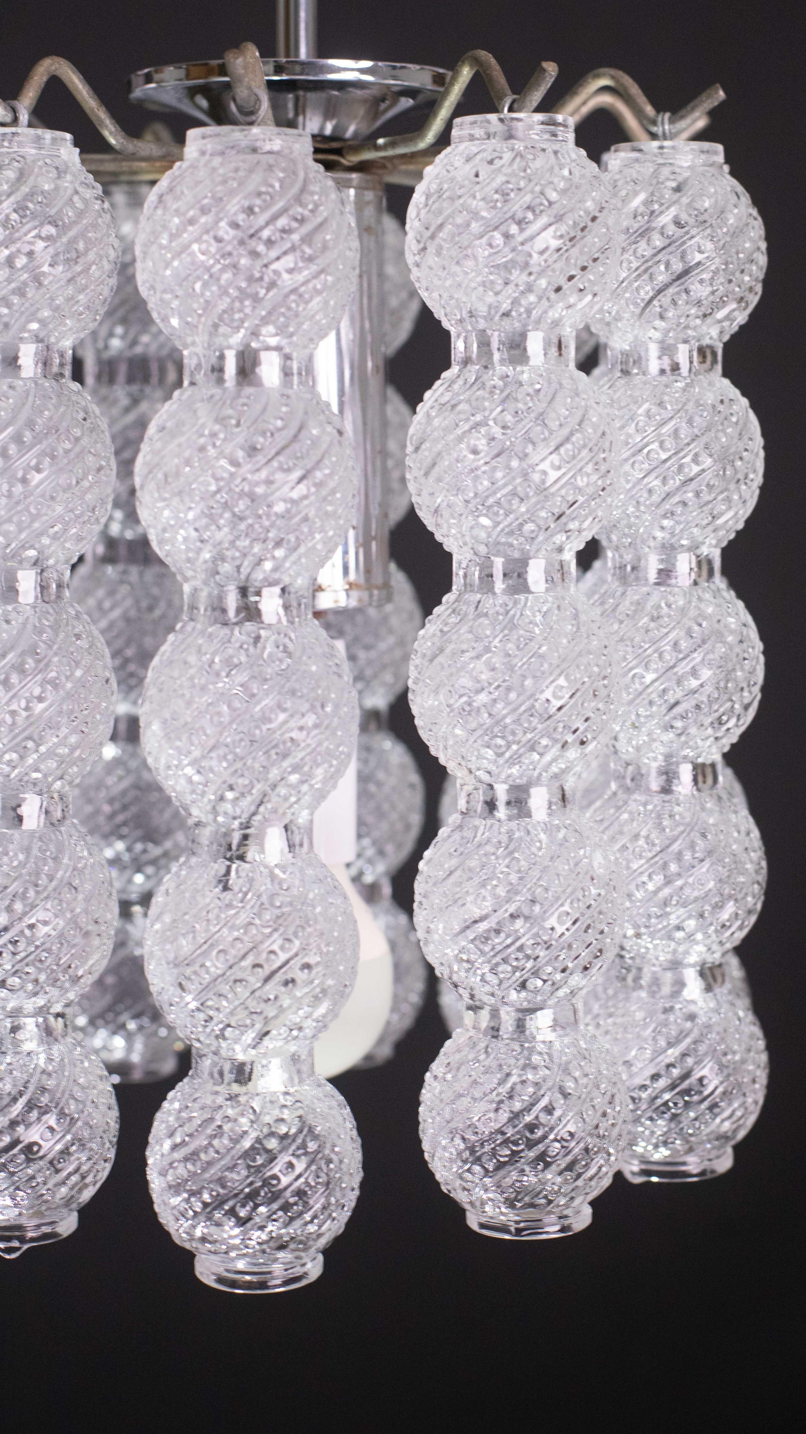Verre de Murano Lustre de Murano élégant, 1970 en vente