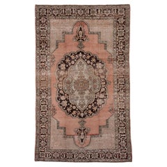 Elegant Vintage Oushak Large Central Medallion