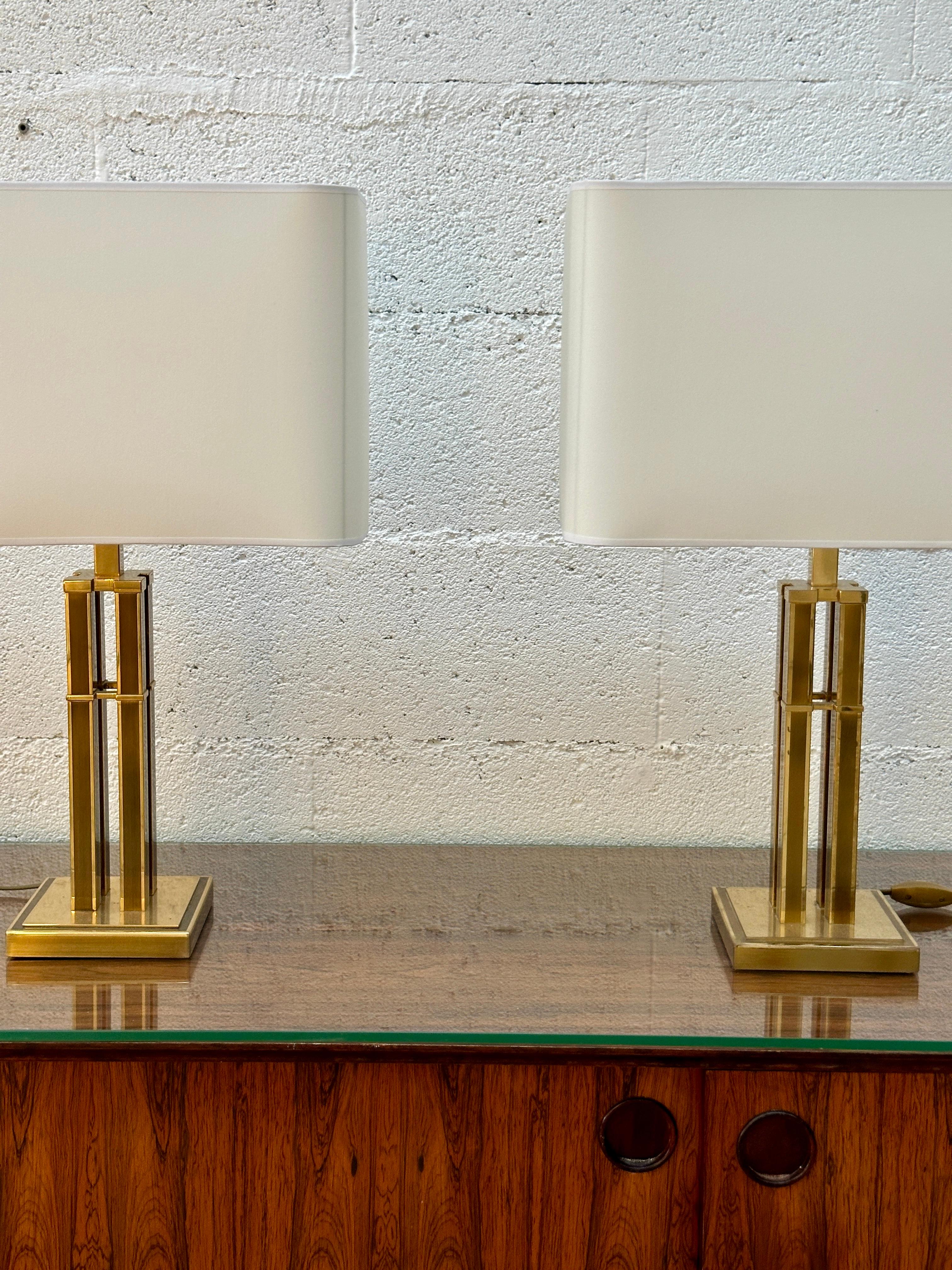 Elegant vintage pair of Romeo Rega-style table lamps, Italy circa 1970s For Sale 6