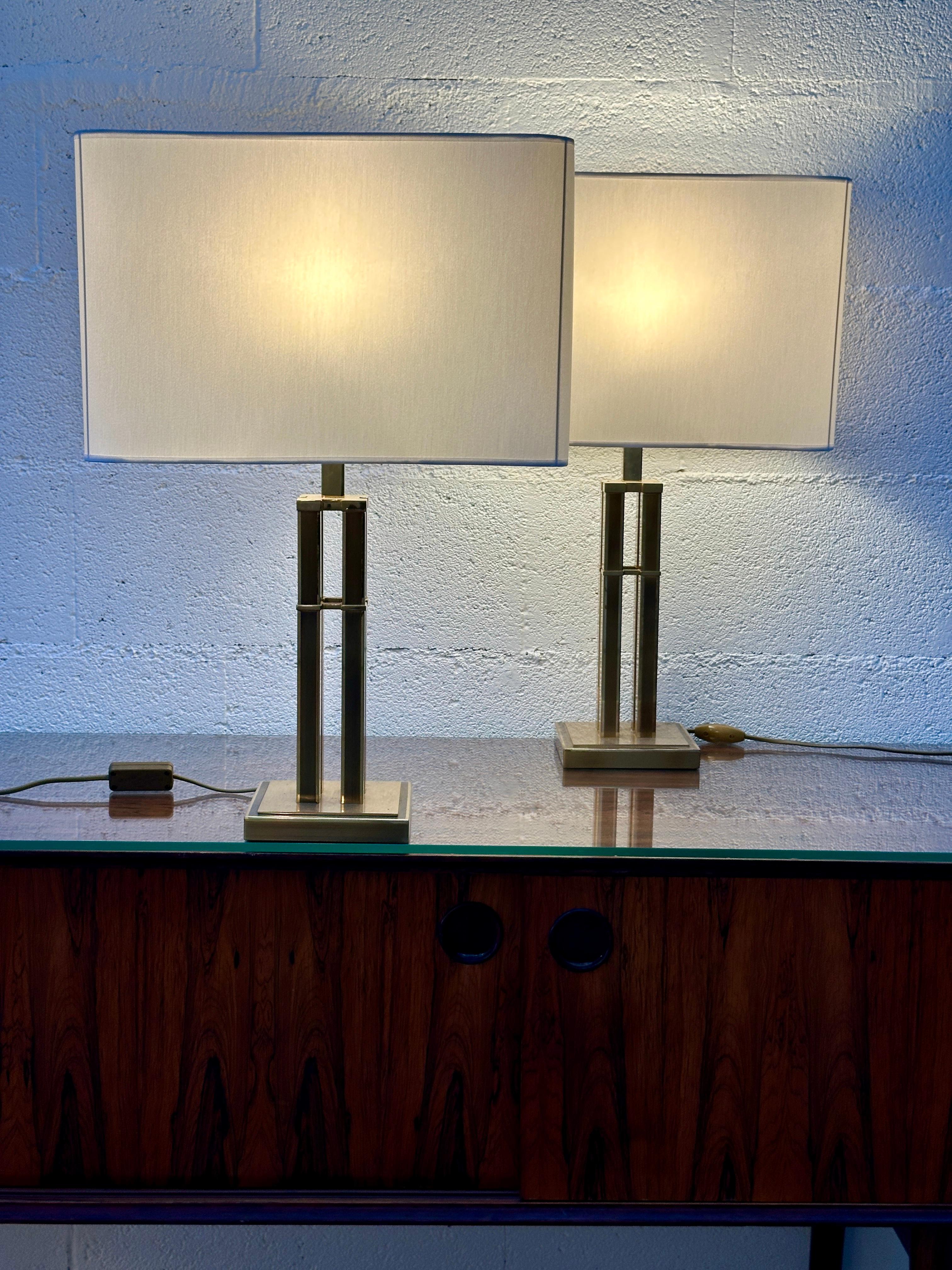 Elegant vintage pair of Romeo Rega-style table lamps, Italy circa 1970s For Sale 10