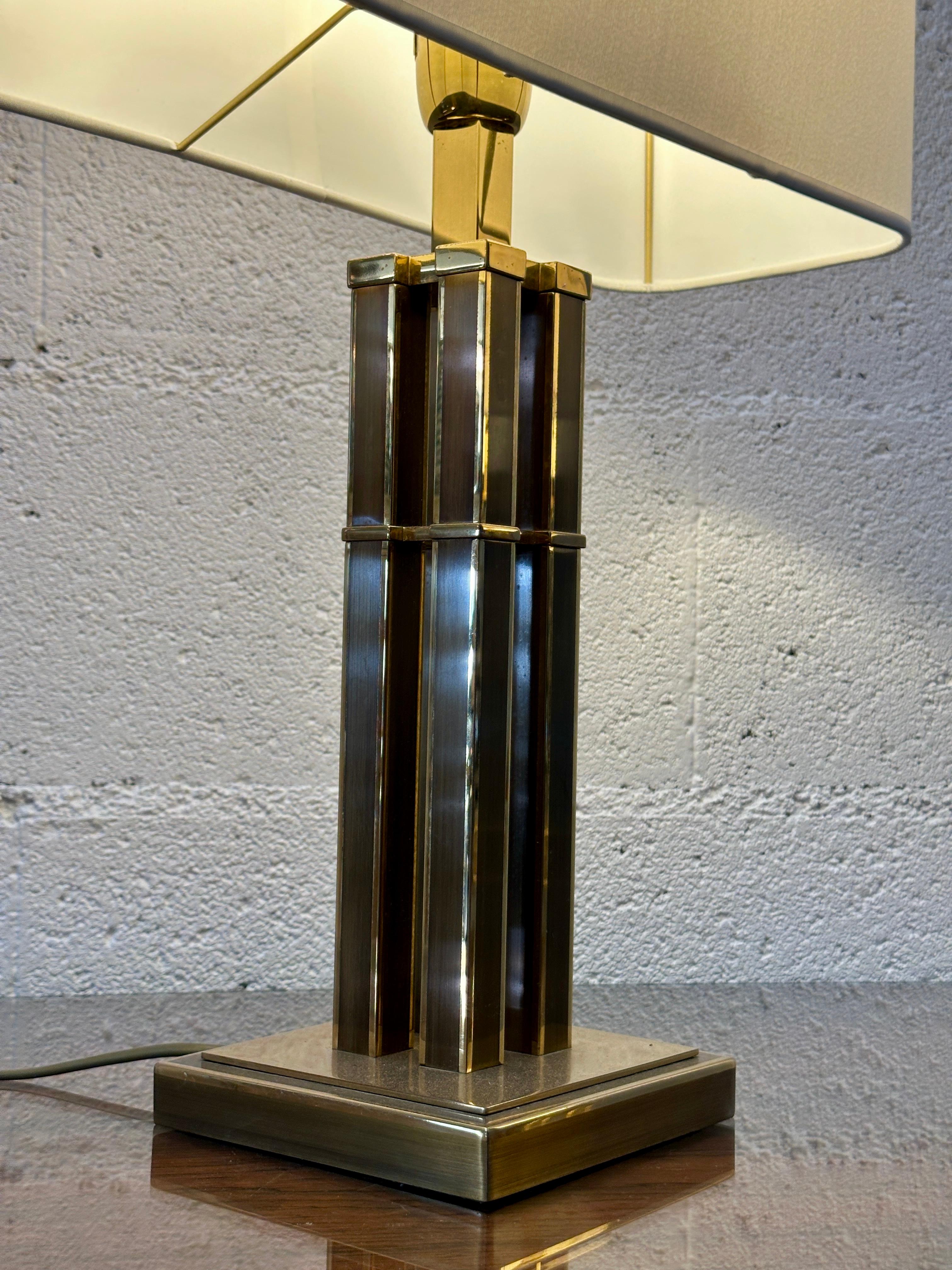 Elegant vintage pair of Romeo Rega-style table lamps, Italy circa 1970s For Sale 1