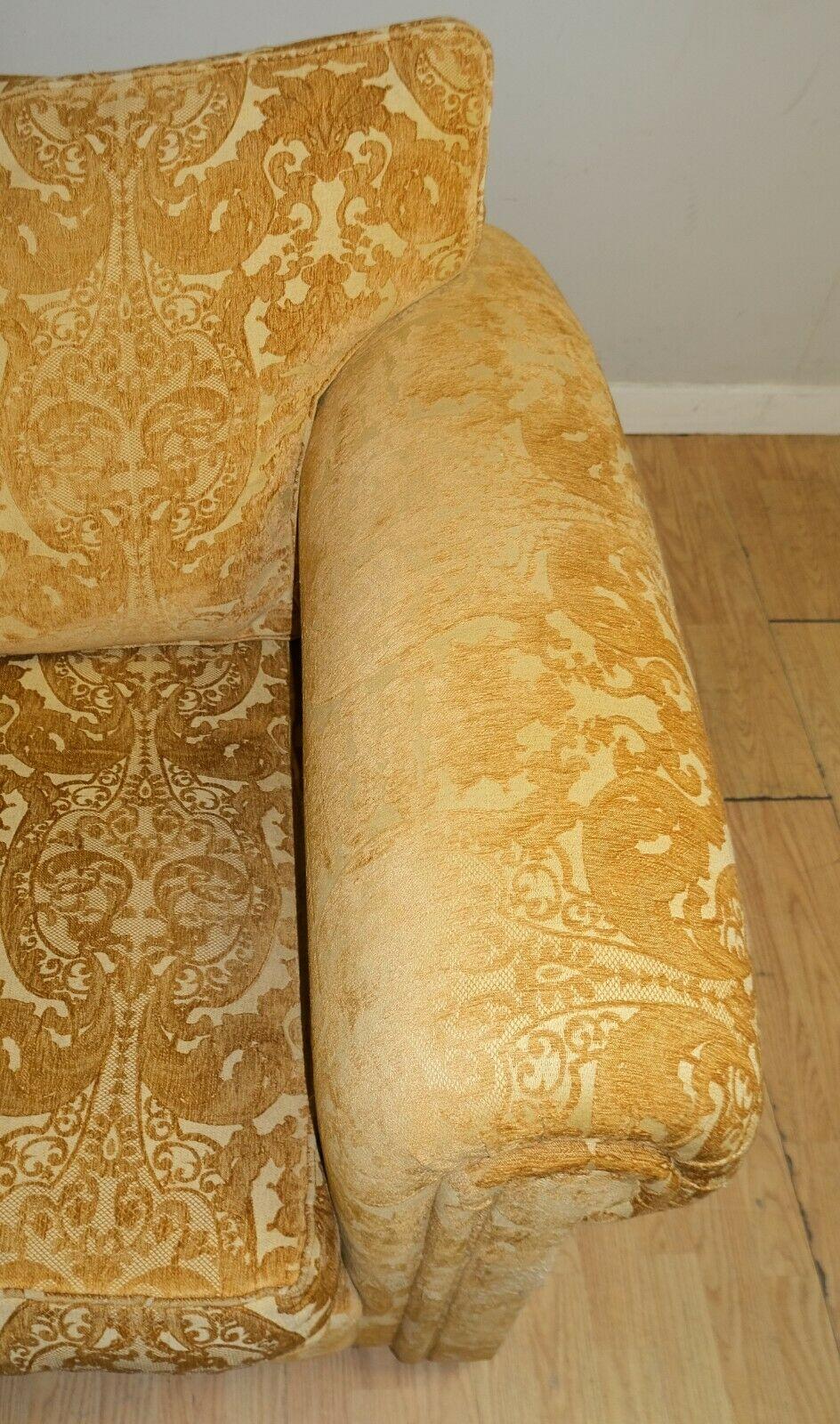 Elegant Walford Duresta Tumeric Three Seater Sofa with Reversible Cushions 1