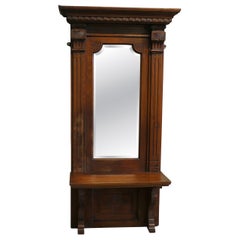 Elegant Wall Hanging Cloakroom Mirror with Shelf, Cloakroom or Bathroom