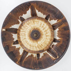 Eleganza della lampada da parete con accenti marroni e beige, Axella, Danimarca 1970