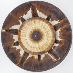 Elegant Wall Light with Brown and Beige Accents, Axella, Denmark 1970