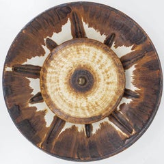 Elegante Wandleuchte mit braunen und beigen Akzenten, Axella, Dänemark 1970
