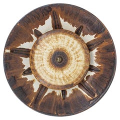 Eleganza della lampada da parete con accenti marroni e beige, Axella, Danimarca 1970