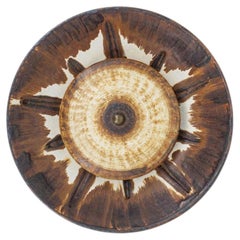 Elegante Wandleuchte mit braunen und beigen Akzenten, Axella, Dänemark 1970