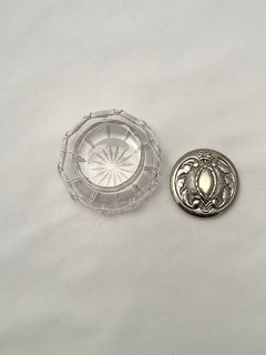 Elegant Waterford Cut Crystal Jar with Silver Lid