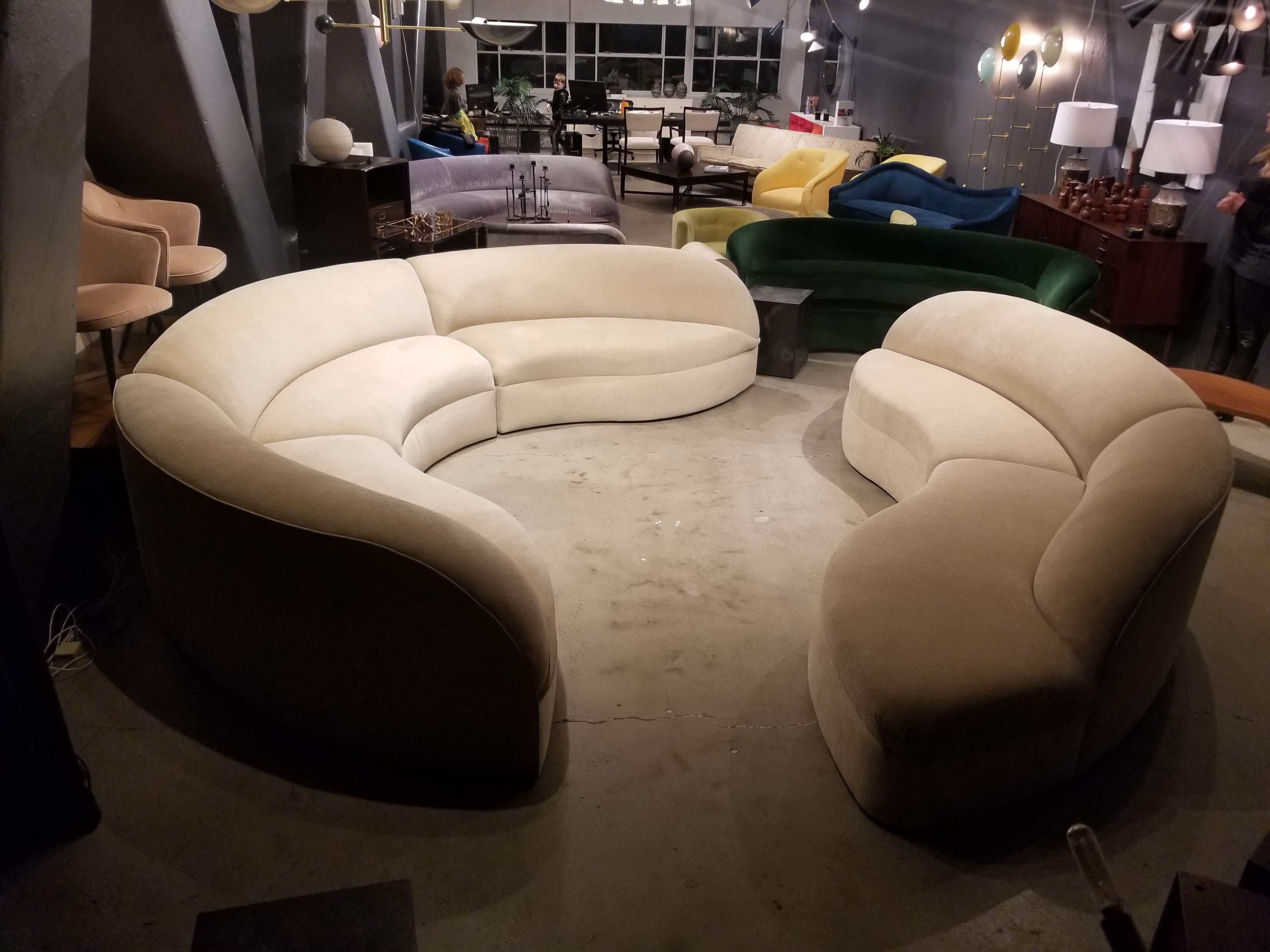 Elegant Weiman Preview Sectional Serpentine Curved Sofa 1