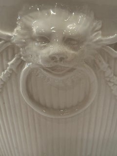 Elegant White Italian Ceramic Planter