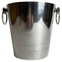 Élégant seau à vin avec décor rayé des années 1930-1940
