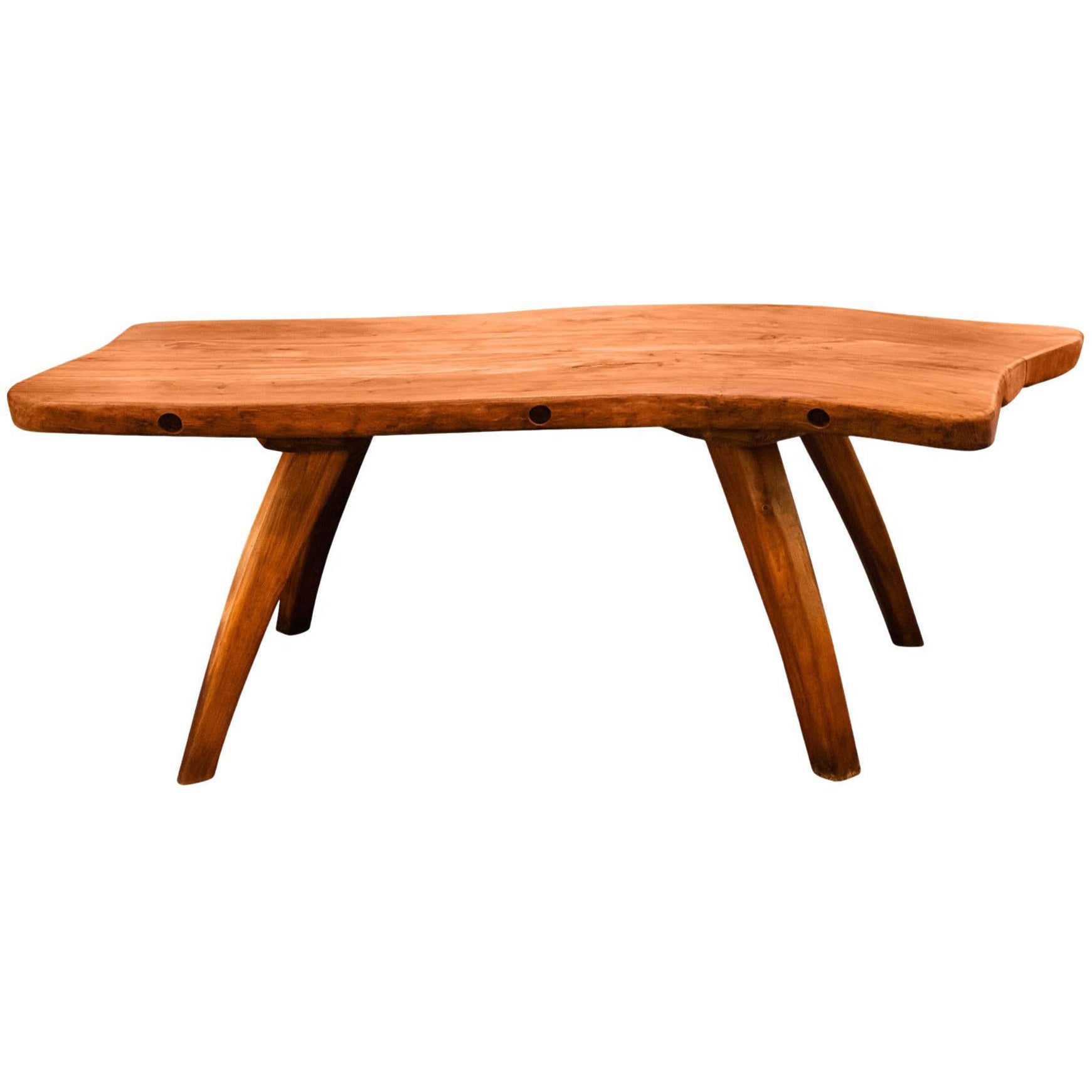 Elegante mesa de madera, hacia 1960, Francia
