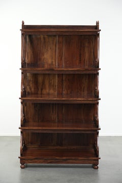 Elegante libreria in legno dal classico look inglese del XX secolo